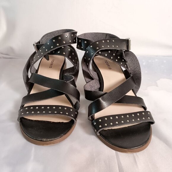Torrid Double Ankle Strap Block Heel Sandals Women’s 10 Cute Stylish Shoes - Picture 10 of 10